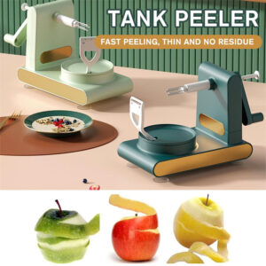 Compact multifunctional peeler for fruits and vegetables