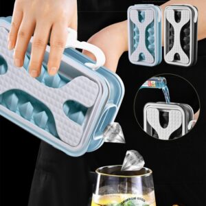 2 in 1 Portable Ice Maker & Silicone Ice Ball Mold for Outdoor Use