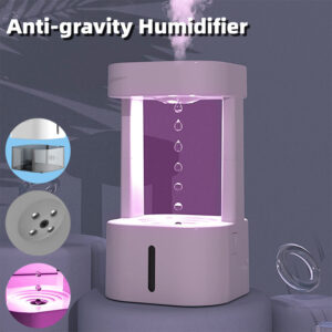Anti-Gravity Water Drop Humidifier with a floating water effect and mist spray.